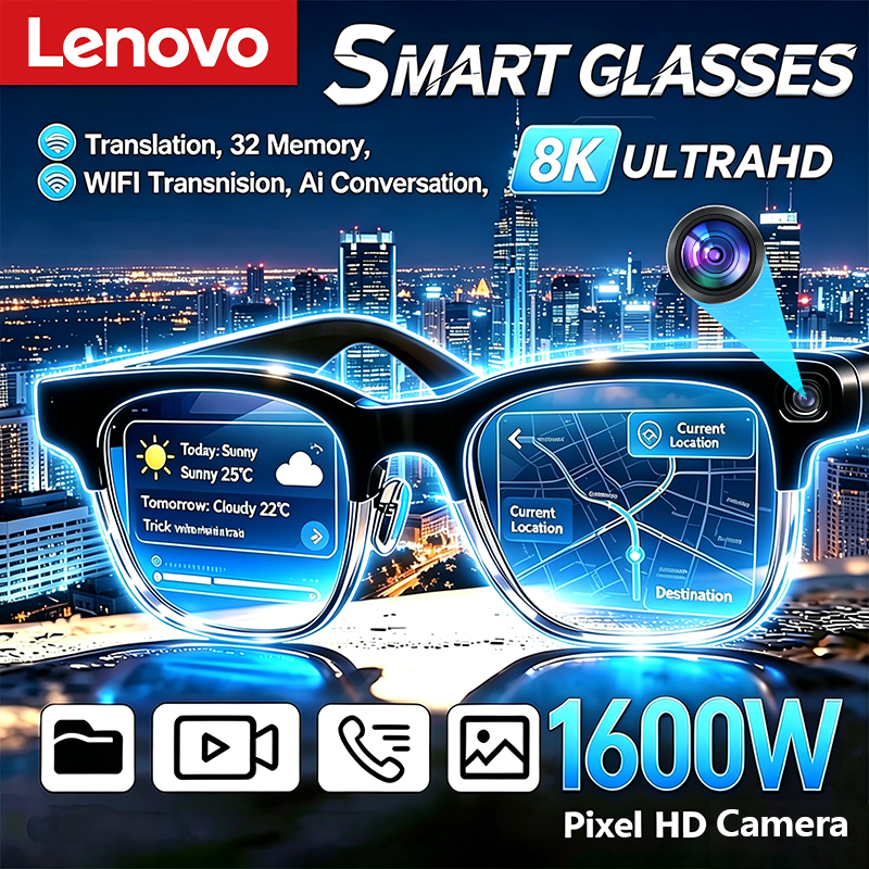 Smart Glasses Lens - Lenovo New AI Smart Glasses 8K