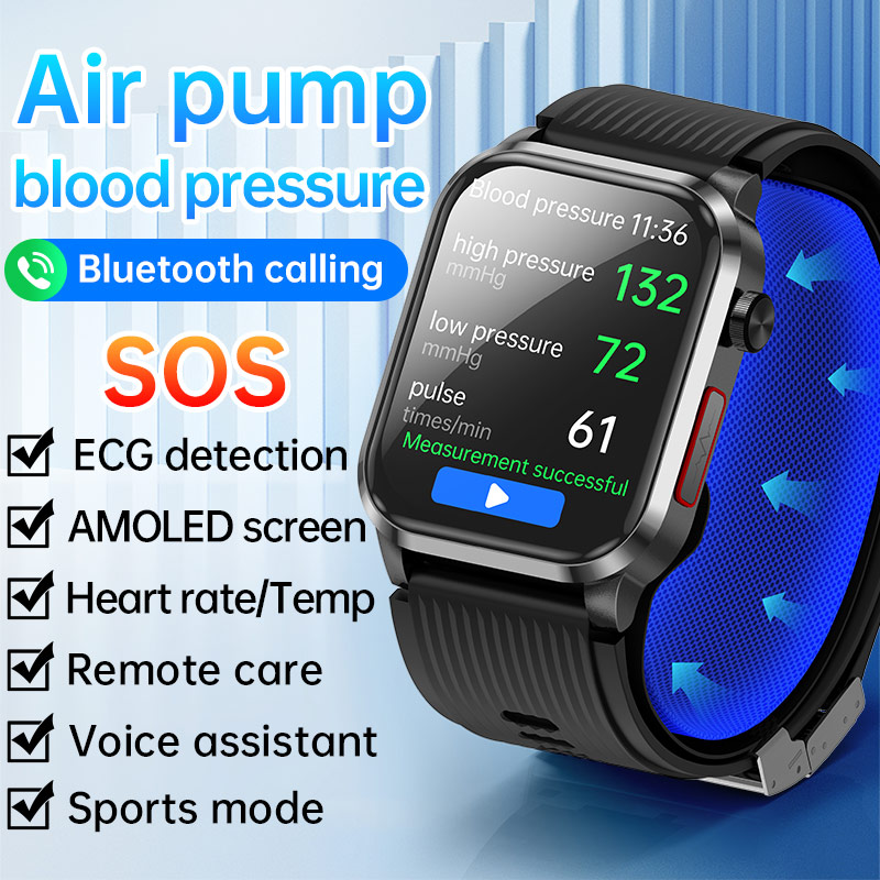 P300pro BT Call Air Pump Airba - Fall Detection Watch บทวิจารณ์และราคา