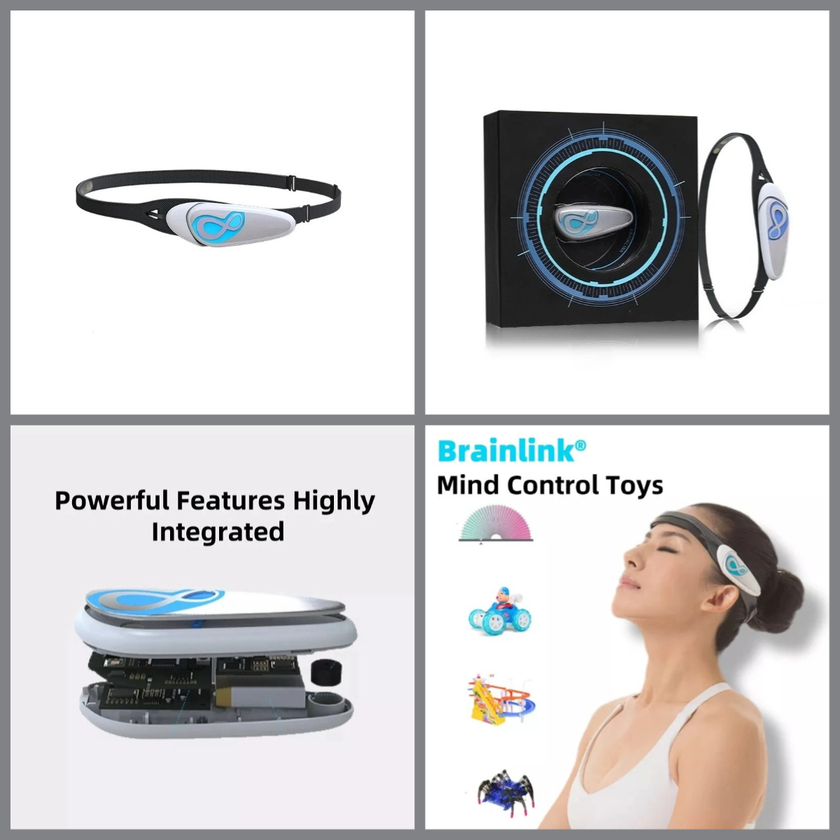 Dry Electrode EEG Brainwave He - Meditation Headband Eeg บทวิจารณ์และราคา