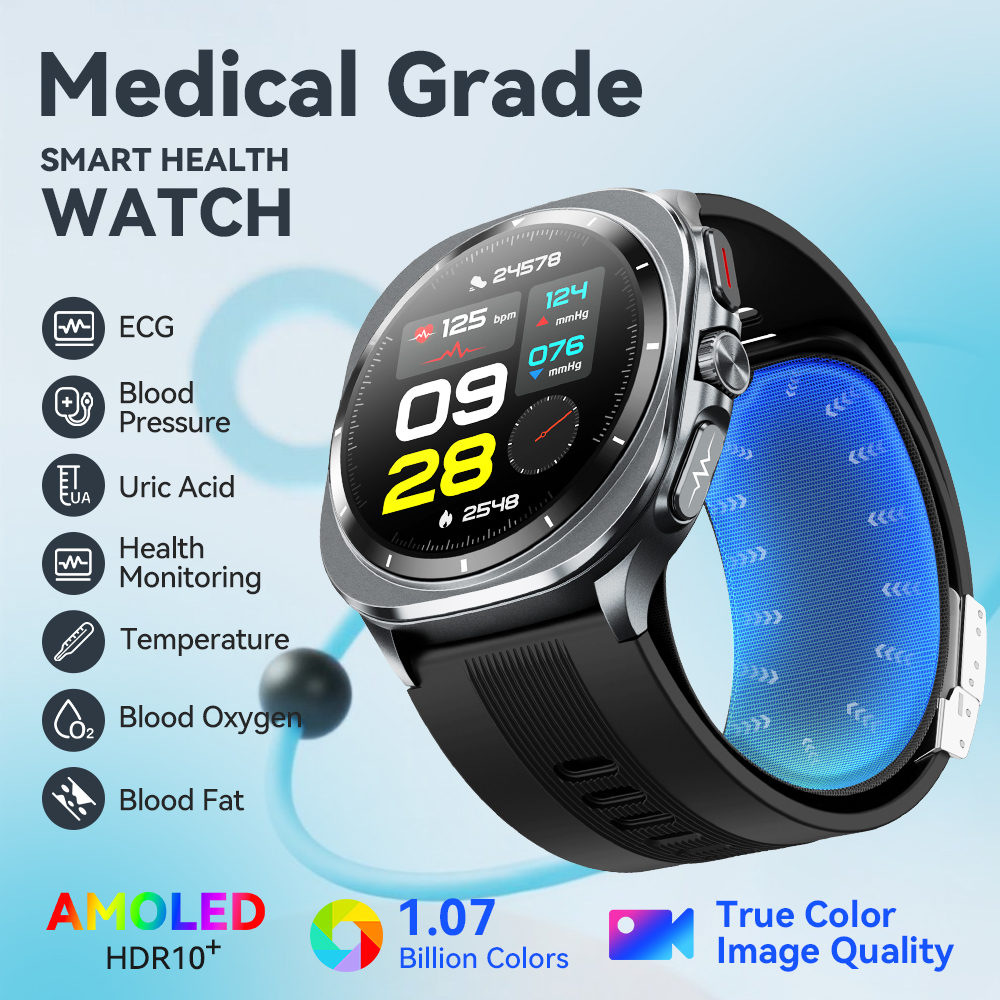 NOYAFA New ECG+PPG Blood Fat U - Fall Detection Watch บทวิจารณ์และราคา