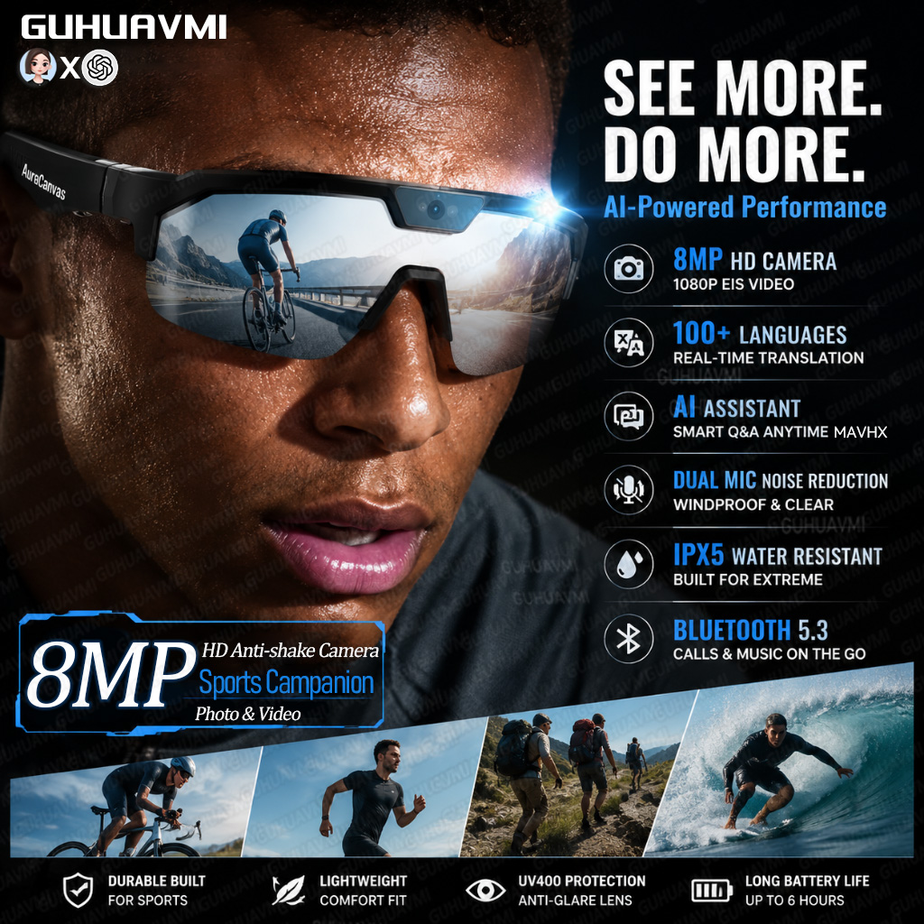 New Smart Glasses with Camera  - Smart Glasses Lens บทวิจารณ์และราคา