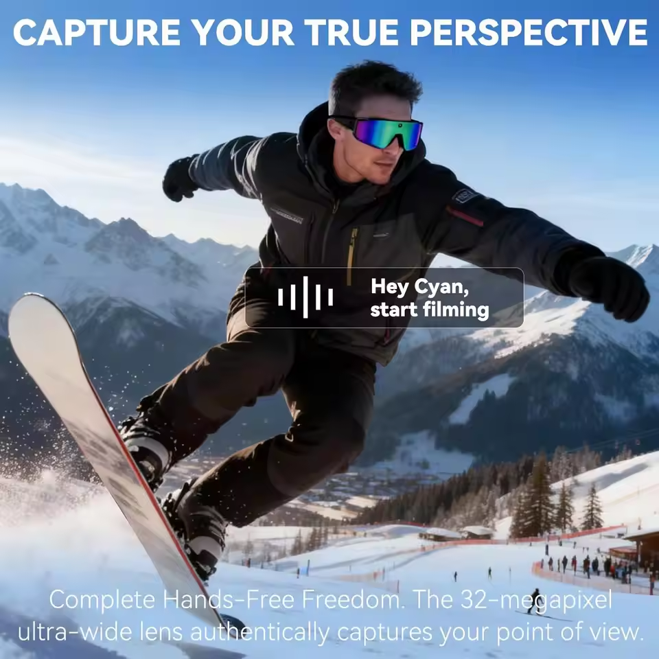 Smart AI Camera Glasses 1200P  - Smart Glasses Lens บทวิจารณ์และราคา