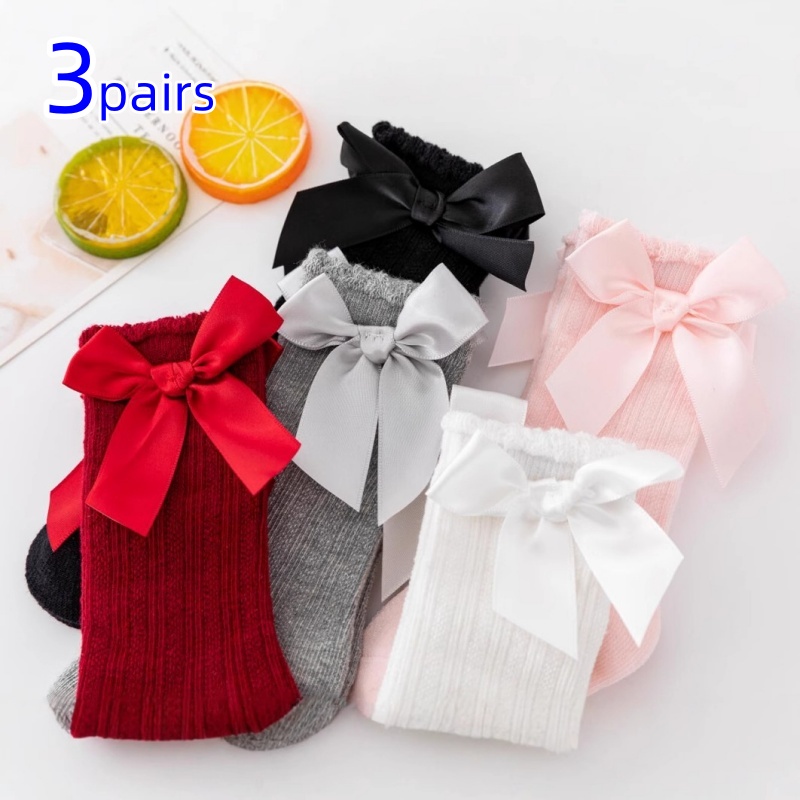 3Pairs/set Baby Girls Socks Bi - Baby Sock Oximeter บทวิจารณ์และราคา