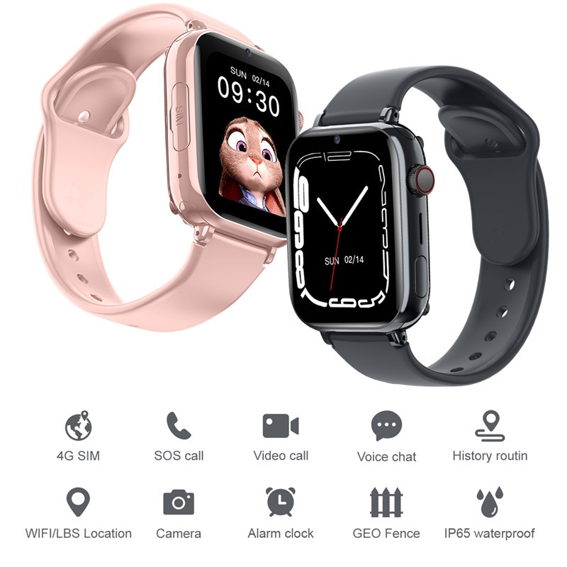 Kids 4G Smart Watch SOS GPS Lo - Fall Detection Watch บทวิจารณ์และราคา