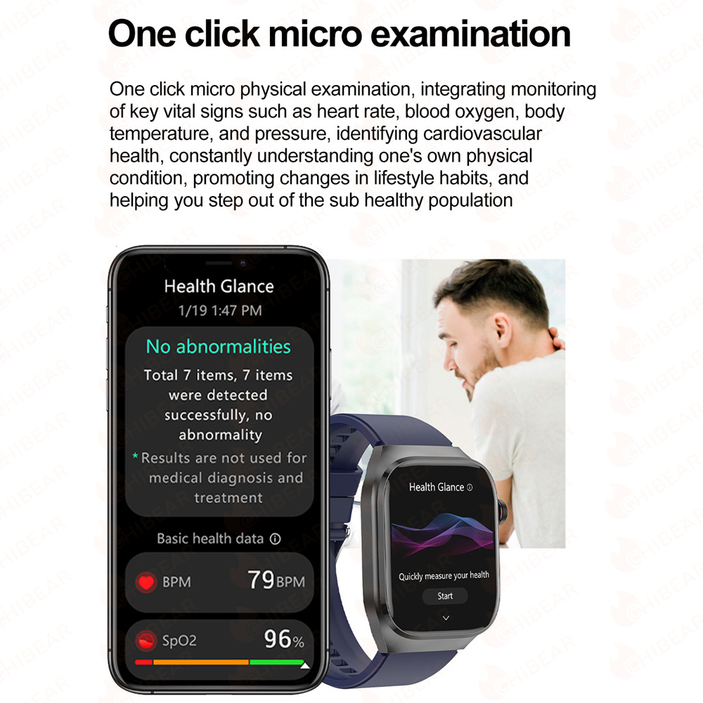 TK16 Smart Watch Men 2.04 Inch - Fall Detection Watch บทวิจารณ์และราคา