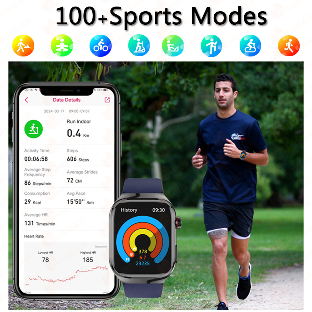 TK16 Smart Watch Men 2.04 Inch - Fall Detection Watch บทวิจารณ์และราคา